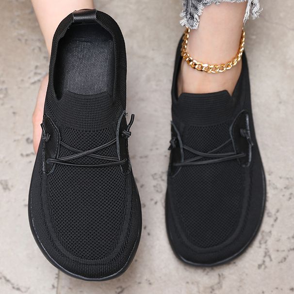 Women' Simple Wide Footed Minimalist Mesh Comfortable Zero Drop Shoe New Breathable Fashionable Barefoot Sneakers Women_desvips.com