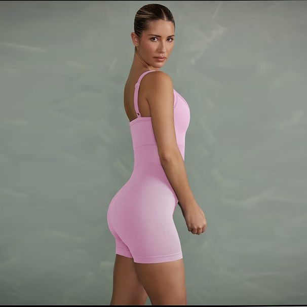 PeakGo 2023 INS New European And American Cross-Border Seamless Knitted Yoga Wear Women's Sports Fitness One-Piece High Waist_desvips.com