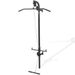 Black Steel Lat Pulldown Station - Wall-Mounted - Dual Pulleys - Soft-Grip Handles - Supports Up To 120 Kg - Easy Assembly_desvips.com