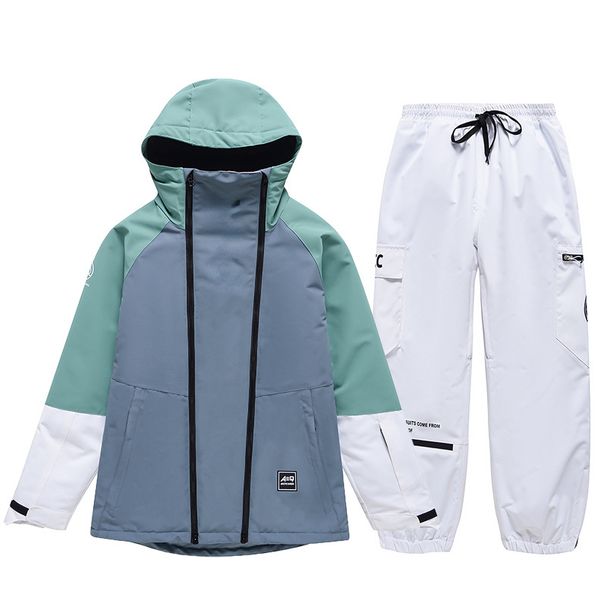 New Suit Set For Men Women Winter Outdoor Snowboard Ski Jacket And Pants Windproof Water-Resistant Warm_desvips.com