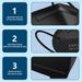 50 Pieces Of KN95 Black Face Masks, 5-Layer Cup Dust Mask With Soft Ear Loops_desvips.com
