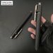Outdoor Legal Car-Mounted Thick Retractable Security Solid Baton Automatic Spring Telescopic Three-Section Stick_desvips.com