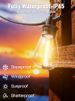 60-foot LED Outdoor String Lights With 16 Plus 1 Edison Shatterproof Waterproof Bulbs, 2700K Commercial Grade Patio Lights, Heavy Duty Outside Hanging_desvips.com