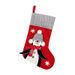 001 Cross-Border New Gray Three-Dimensional Penguin Christmas Children's Decoration Socks Gift Bag_desvips.com