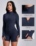GYM RAINBOW Lightweight Athletic Full Zip Running Jacket For Women With Thumb Holes, Slim Fit Cropped BBL Workout Jacket_desvips.com