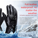 Men's Winter Riding Warm Fleece Lined Thickened Motorcycle Electric Bike Windproof Non-Slip Leather Gloves Women_desvips.com