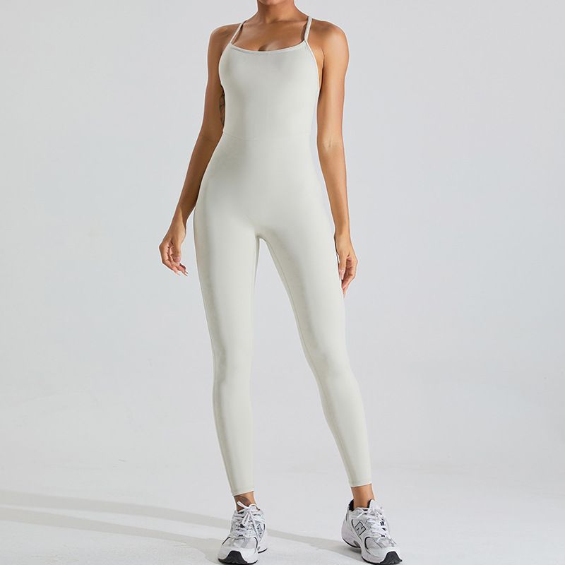 Nude Feel Beautiful Back One-Piece Yoga Suit For Women Slim Fit Dance Sportswear Fitness Tight Sports Jumpsuit_desvips.com