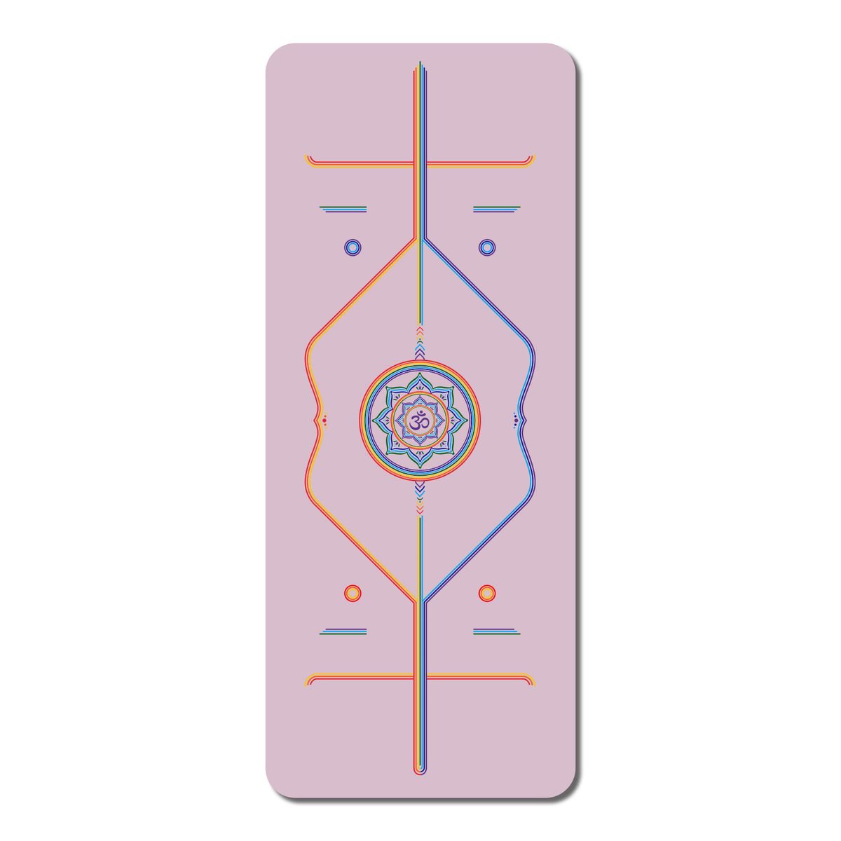 Rainbow Mat Pu Rubber Yoga Mat Fitness Mat Anti Slip Body Line Local Tyrant Mat_desvips.com