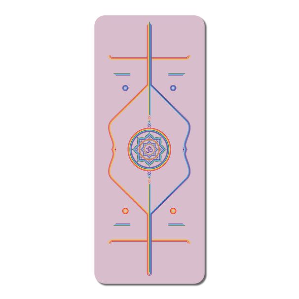 Rainbow Mat Pu Rubber Yoga Mat Fitness Mat Anti Slip Body Line Local Tyrant Mat_desvips.com