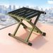 Low Folding Stool With Backrest, Portable Durable, Sturdy Student Stool, Suitable For Spring Outings And Queuing,_desvips.com