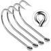 Stainless Steel Lure Soft Sea Fishing Seahorse Tube Long Handle With Ring Live Bait Single Hook 20pcs/box_desvips.com