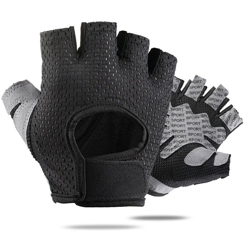 Outdoor Sports Cycling Gloves For Men And Women, Spring And Summer Fitness Non-slip Shock-absorbing Wear-resistant Breathable Half-finger Gloves_desvips.com