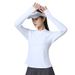 Hooded Long Sleeve Top Ice Cool Sun Protection Moisture Absorption Quick Dry Breathable Skin Clothing Thumb Button_desvips.com