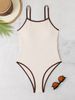 One-Piece Suits Multi Color One Piece Swimsuit For Women Hemming Tight Special Fabric Competitive Sports Swimsuit_desvips.com
