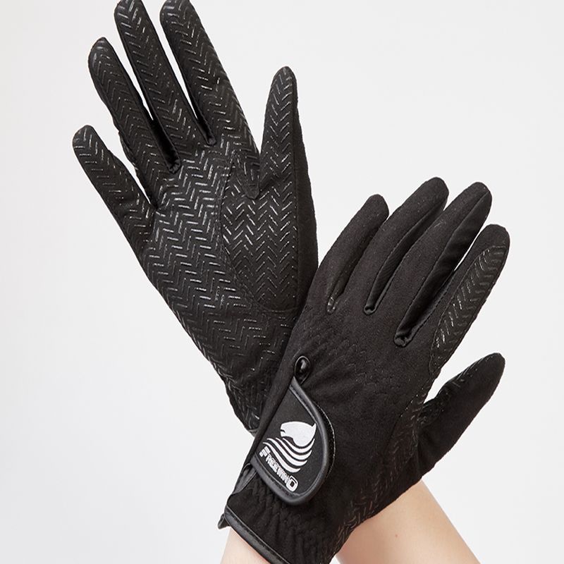 Autumn Winter Silicone Equestrian Riding Men's Cycling Gloves Thickened Anti-Slip Knight Equipment_desvips.com