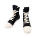 BLACKLEAD RO Lace Up Classic RICK Black And White OWENS High Top Canvas Shoes_desvips.com