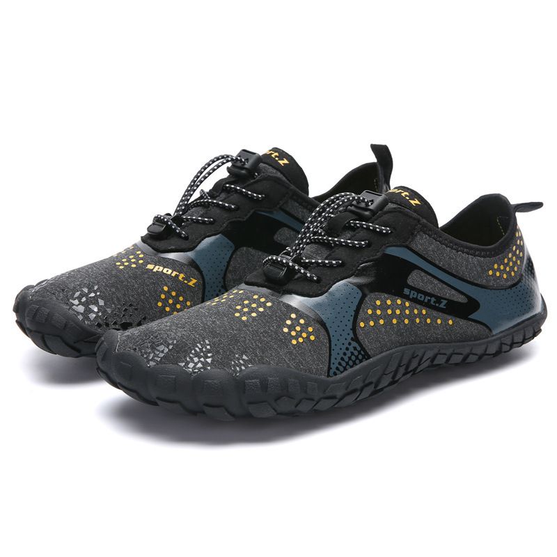 Outdoor quick-drying beach shoes men's wading amphibious five finger shoes_desvips.com
