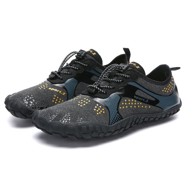 Outdoor quick-drying beach shoes men's wading amphibious five finger shoes_desvips.com