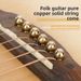 Folk Pure Copper Cones Brass Posts Peg Puller Extension Sustain Guitar String Fixing Pegs Set_desvips.com