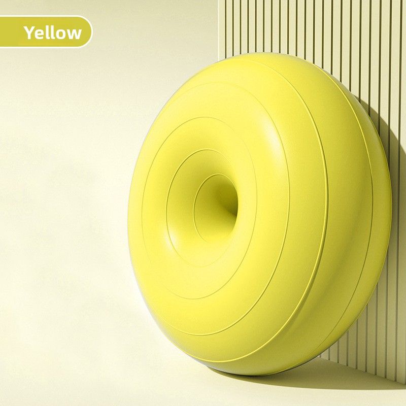 Pilates Donut Yoga Ball, Thickened Explosion-proof Ball For Sports Fitness, Stability And Balance Hemisphere_desvips.com