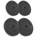 Home Gym Weight Plates - 30 Kg Total Weight - Black Cement With Plastic Coating - Suitable For Barbell Diameter 2.5 Cm_desvips.com