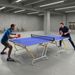 Tischtennisplatte, Klappbar, Inkl. 2 Schläger, 3 Bälle, Netz, Indoor, Metallgestell, 274x152x76cm, Blau_desvips.com