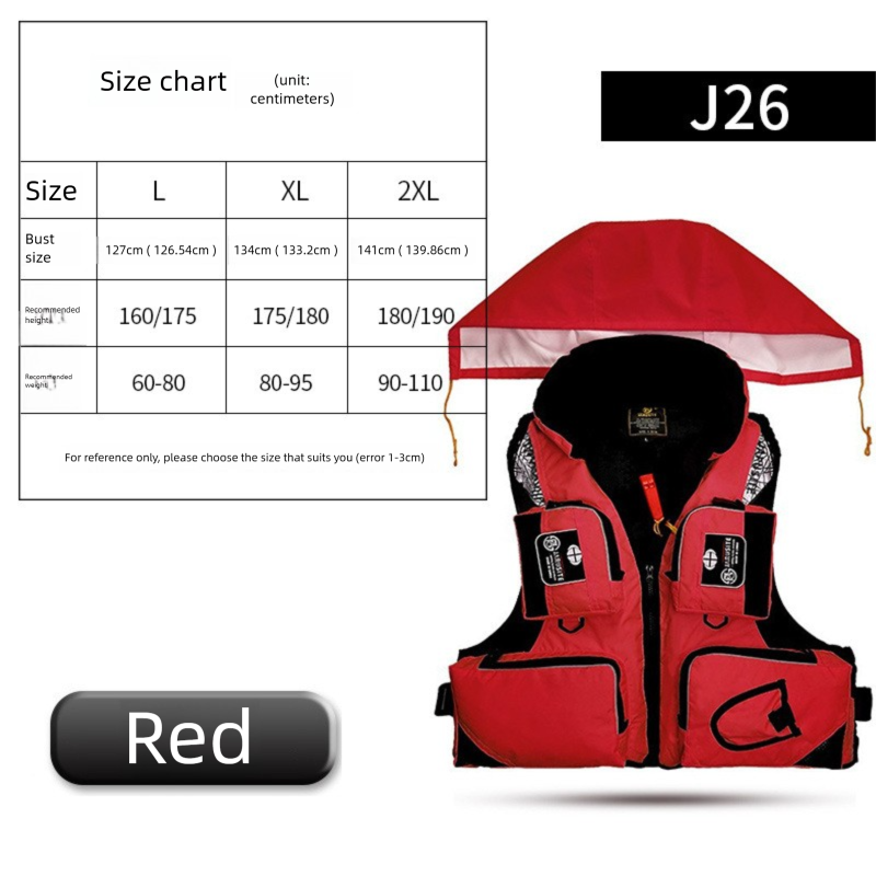 Jiaruist Sea Life Jacket Multi-Pocket Multi-Function Detachable Surfing Swimming Rock Fishing Buoyancy Vest Waistcoat_desvips.com