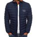 Autumn Winter New Solid Color Jacket Simple And Elegant Men's Cotton Coat_desvips.com