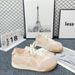 4Cm Height Increasing Thick Sole Ugly Cute German Training Women's 2025 Spring Summer New Retro Comfortable Casual_desvips.com