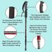 Walking Stick 3 Sections Folding Alpenstock 100cm 120cm 135cm Outdoor Trekking Pole Cane Telesco_desvips.com