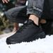 Mens Winter Warm Fleece Lined Comfortable Waterproof Sneakers Extra Sizes 46 47 48 Casual Sports Shoes_desvips.com