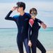 New Couple's Diving One-piece Swimsuit For Women, Quick-drying, Conservative, Long-sleeved, Long-pants, Full-body Sun_desvips.com