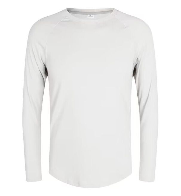 Men's Clothing Long-Sleeved Sports T-Shirt Cotton Training Suit Casual Thin Top Running Fitness Bottom_desvips.com