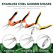 EWPJDK 3 Pack Stainless Steel Garden Pruning Shears Scissors Clippers_desvips.com