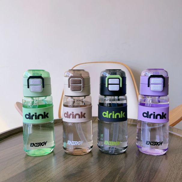 Water Bottle For Women, High-Value Ins Style, Dual-Use Plastic Sports Cup, Large Capacity, High Temperature Resistant,_desvips.com