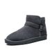 Men's Buckle Strap Genuine Leather Snow Boots - Winter Slip-Resistant Slip-On Shoes With Plush Lining For Ultimate Warmth_desvips.com