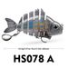 6-Section Multi-Section Fish Sea Fishing With Spinner Sequins 9cm 24.6g Bass Lure_desvips.com