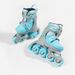 Roller skates can be adjusted multi-functional children's female roller skates flash wheel_desvips.com