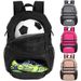 Football Black Independent Shoe Compartment Sports Backpack Oxford Cloth_desvips.com