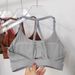 Beautiful Back Sports Underwear Women's Thin Shoulder Hanging Neck Strap Naked Feel Bra Yoga Bra Fitness Training Tank_desvips.com