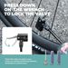 ROCKBROS Floor Pump High Pressure 150PSI/10.34Bar Air Pump With Gauge Bicycle Pump_desvips.com
