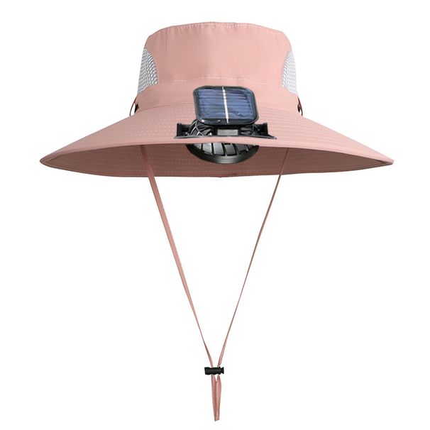 Solar-Powered Cooling Hat With USB Charging - Wide Brim Sun Hat For Men & Women (Adjustable Fan, Lightweight, UPF 50+, Outdoor)_desvips.com