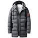 Cross-border Winter European And American Men's Thickened Warm Medium And Long Hooded Clothes Tiger Head Chapter Boy Loose Coat Men_desvips.com