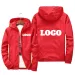 Custom Brand Logo Autumn Waterproof Warm Windbreaker Casual Clothing Big Size 6Xl Men Green Black Red Jacket Outdoor_desvips.com