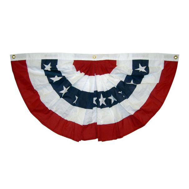 45*90 American Fan-shaped Pleated Fan 90*180 Skirt, Cluster, Semicircular Flag, Independence Day Flag_desvips.com