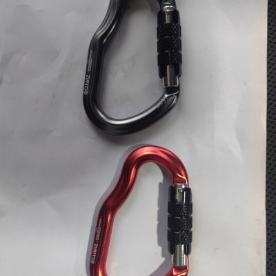 Outdoor Climbing Main Carabiner Heavy Duty Automatic Hook Professional Safety Rapid Descent Equipment Screw Lock_desvips.com