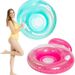 Inflatable Pool Lounge Chair With Backrest & Handles - Sparkle PVC Floating Bed (Quick-Dry Fabric Perfect For Pool Party Beach & Lake Relaxation)_desvips.com