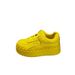 2025 New European Style Rivet Thick-Soled White Sneakers Genuine Leather Platform For Women Petite Height-Increasing_desvips.com