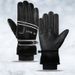 Men's Ski Gloves Autumn Winter, Suitable For Outdoor Cycling, Providing Warmth Wind Protection, With Thick Fleece Lined Gloves_desvips.com
