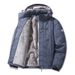 Hiking Clothings Autumn And Winter Cotton Padded Jackets, Thickened Velvet, Outdoor Velvet, Windproof And Waterproof Mountaineering Clothing_desvips.com
